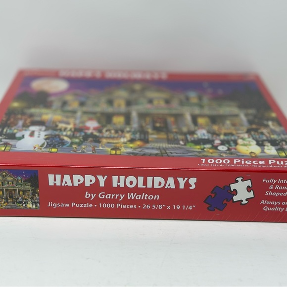 Vermont Christmas Company 1000 pc Jigsaw Puzzle Happy Holidays VC1140 Sealed - Picture 5 of 6